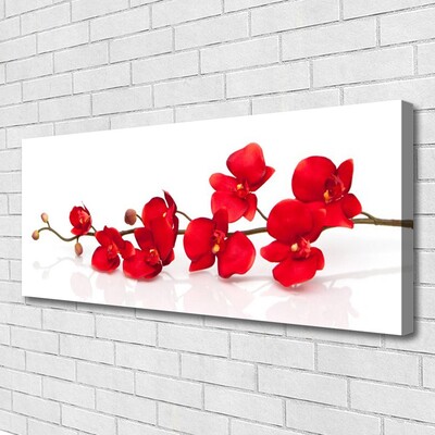 Photo sur toile Fleurs floral rouge