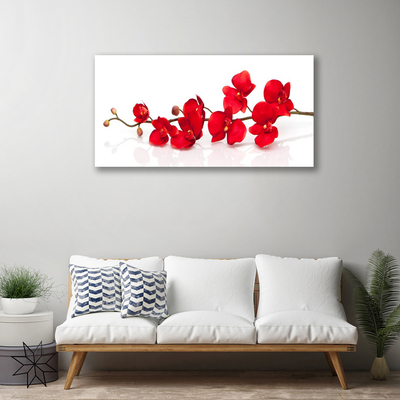 Photo sur toile Fleurs floral rouge