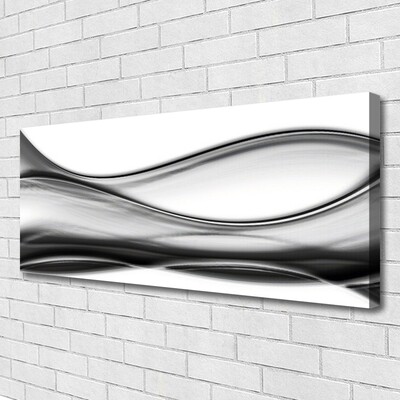 Photo sur toile Abstraction art gris blanc