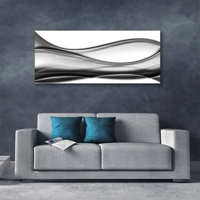 Photo sur toile Abstraction art gris blanc