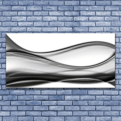 Photo sur toile Abstraction art gris blanc