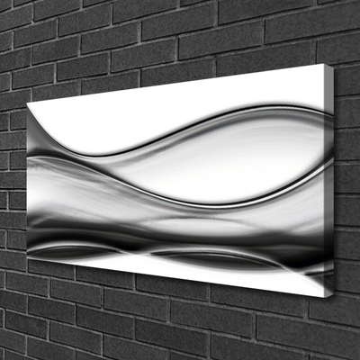 Photo sur toile Abstraction art gris blanc