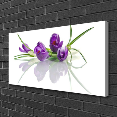 Photo sur toile Fleurs floral rose vert