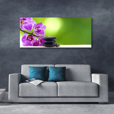 Photo sur toile Pierres fleurs floral rose noir