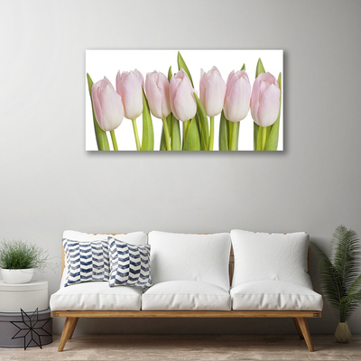 Photo sur toile Tulipes floral rose vert