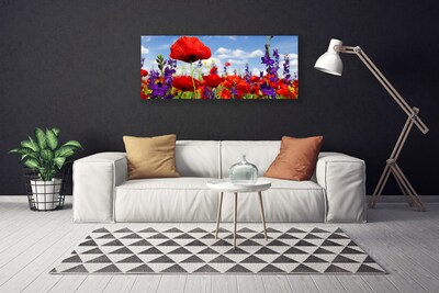 Photo sur toile Fleurs floral rouge violet