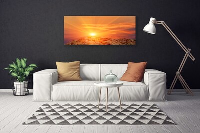 Photo sur toile Soleil paysage jaune