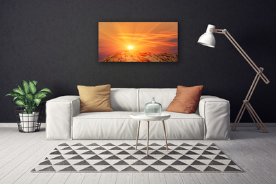 Photo sur toile Soleil paysage jaune