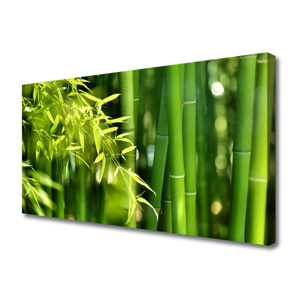 Photo sur toile Bambou feuilles floral vert