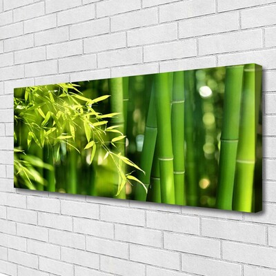 Photo sur toile Bambou feuilles floral vert