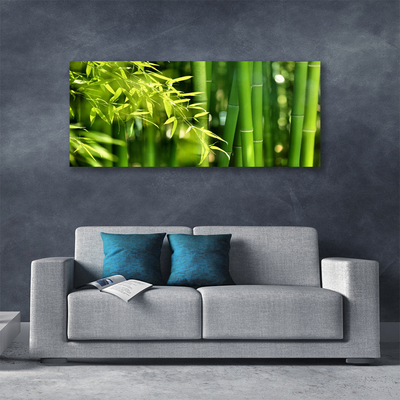 Photo sur toile Bambou feuilles floral vert