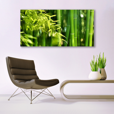 Photo sur toile Bambou feuilles floral vert