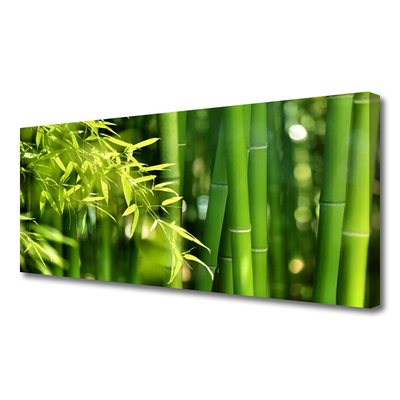 Photo sur toile Bambou feuilles floral vert