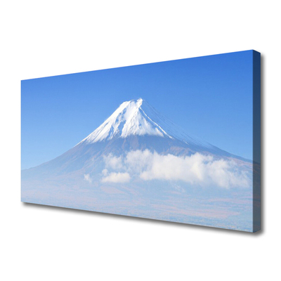 Photo sur toile Montagnes paysage blanc bleu