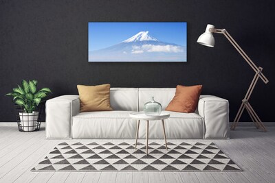 Photo sur toile Montagnes paysage blanc bleu