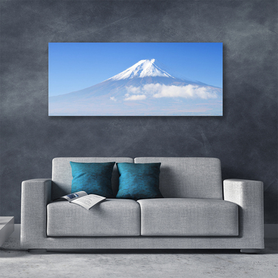 Photo sur toile Montagnes paysage blanc bleu