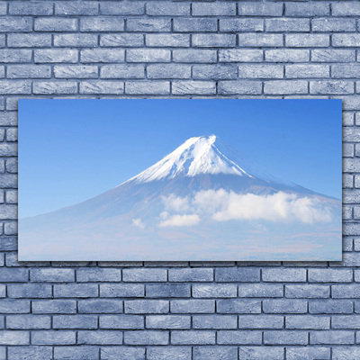 Photo sur toile Montagnes paysage blanc bleu