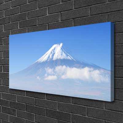 Photo sur toile Montagnes paysage blanc bleu