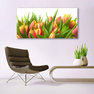 Photo sur toile Tulipes floral orange jaune