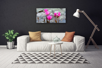 Photo sur toile Fleurs floral rouge