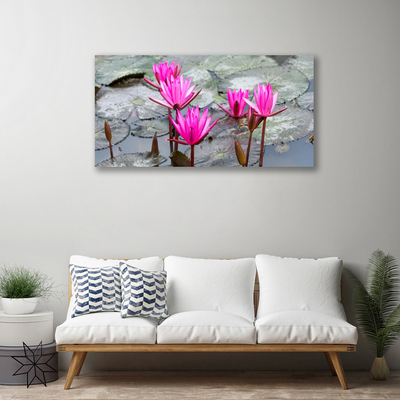 Photo sur toile Fleurs floral rouge