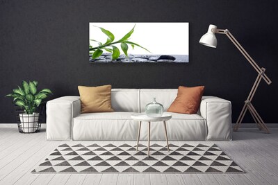 Photo sur toile Feuille floral vert