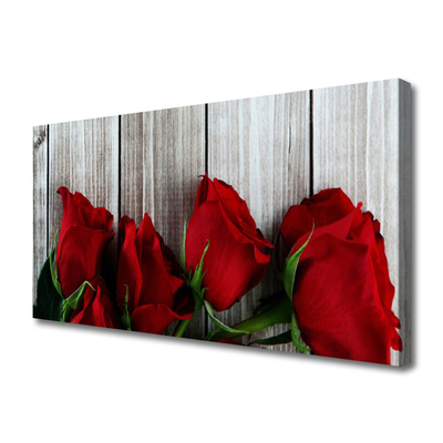 Photo sur toile Roses floral rouge