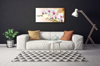 Photo sur toile Fleurs floral blanc rose