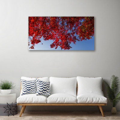 Photo sur toile Branches feuilles floral brun