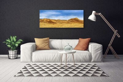 Photo sur toile Désert paysage jaune