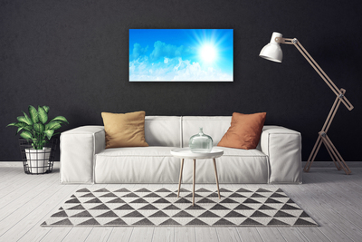 Photo sur toile Ciel paysage blanc bleu