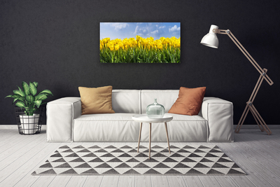 Photo sur toile Tulipes floral jaune vert