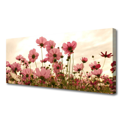 Photo sur toile Fleurs floral rose vert