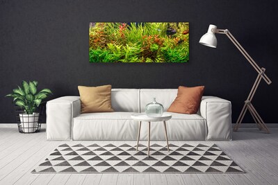 Photo sur toile Plantes floral vert brun