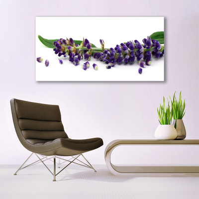 Photo sur toile Pétales floral violet vert