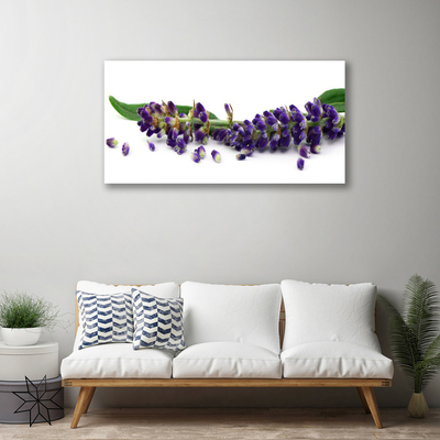Photo sur toile Pétales floral violet vert