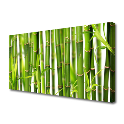 Photo sur toile Bambou floral vert