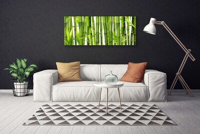 Photo sur toile Bambou floral vert