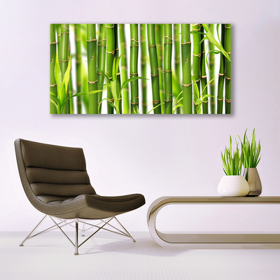 Photo sur toile Bambou floral vert