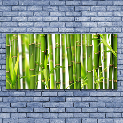 Photo sur toile Bambou floral vert