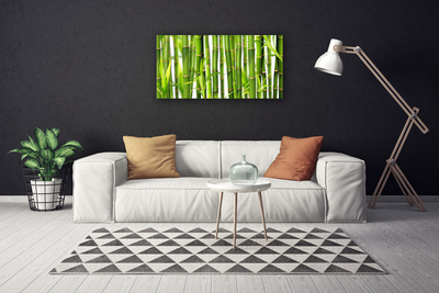 Photo sur toile Bambou floral vert