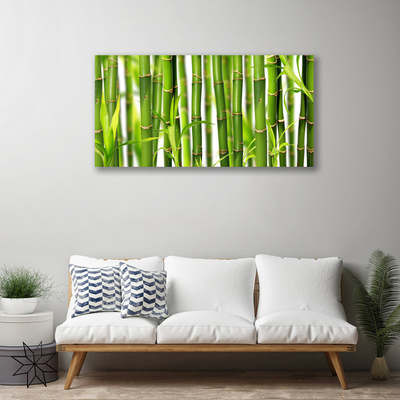 Photo sur toile Bambou floral vert