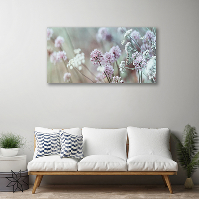 Photo sur toile Fleurs floral violet blanc