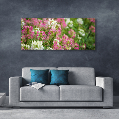 Photo sur toile Fleurs floral rose blanc vert