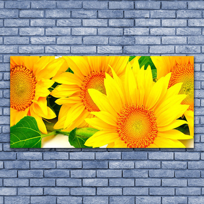 Photo sur toile Tournesol floral jaune