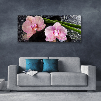 Photo sur toile Fleurs souches floral vert rose