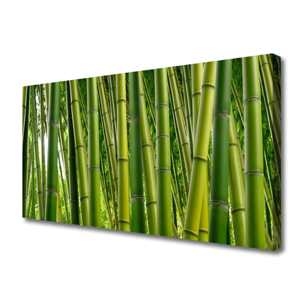 Photo sur toile Bambou floral vert