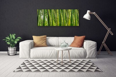 Photo sur toile Bambou floral vert