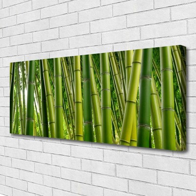 Photo sur toile Bambou floral vert