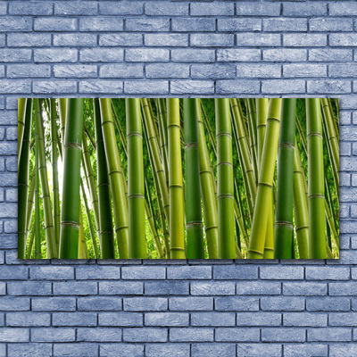 Photo sur toile Bambou floral vert